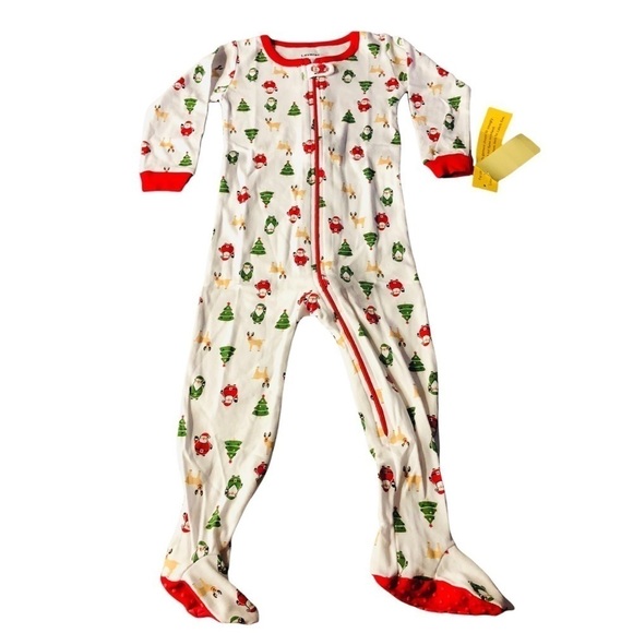 LEVERET - UNISEZ BABY CHRISTMAS ZIPPERED ONSIE NWT - Picture 1 of 9